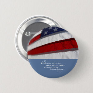 Badge Rond 5 Cm Drapeau américain patriotique