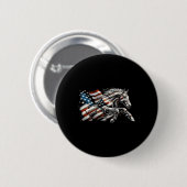 Badge Rond 5 Cm Drapeau américain Quartier Lover (Devant & derrière)