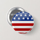 Badge Rond 5 Cm Drapeau américain rond brillant (Devant & derrière)