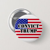 Badge Rond 5 Cm Drapeau américain TRUMP (Devant & derrière)