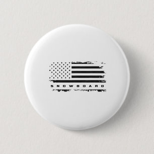 Badge Rond 5 Cm Drapeau américain Vêtements de snowboard - Snowboa