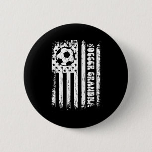 Badge Rond 5 Cm Drapeau américain vintage Football Grand-mère Fans