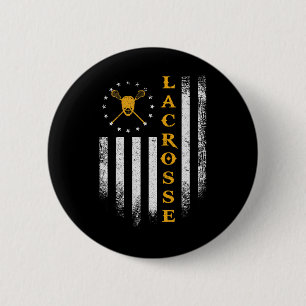 Badge Rond 5 Cm Drapeau américain vintage Usa Joueur de crosse Équ