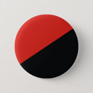 Badge Rond 5 Cm drapeau anarchique rouge noir