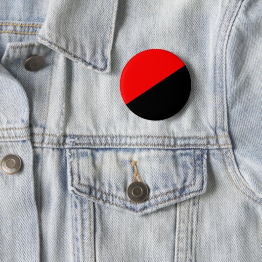 Badge Rond 5 Cm Drapeau anarchiste (Anarchisme) (En situation)