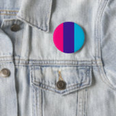 Badge Rond 5 Cm Drapeau androgyne de fierté (En situation)