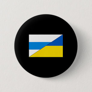 Badge Rond 5 Cm Drapeau anti-guerre russe Drapeau ukrainien Net Vo