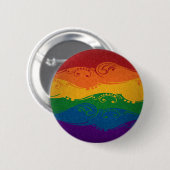 Badge Rond 5 Cm Drapeau arc-en-ciel de la Fierté LGBTQ fantaisie e (Devant & derrière)
