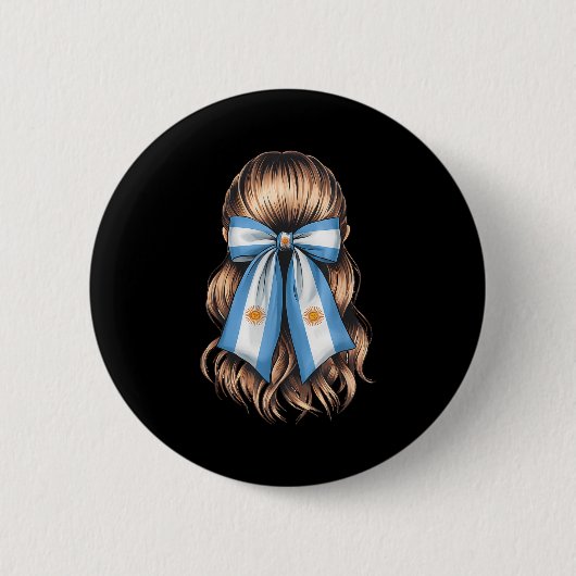 Badge Rond 5 Cm Drapeau argentin Fierté argentine (Devant)