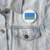 Badge Rond 5 Cm Drapeau Aruba (En situation)