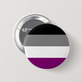 Badge Rond 5 Cm Drapeau asexuel (Devant & derrière)