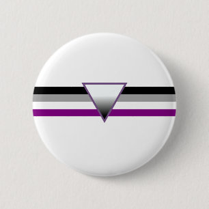 Badge Rond 5 Cm Drapeau asexuel de fierté