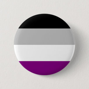 Badge Rond 5 Cm Drapeau asexuel de fierté