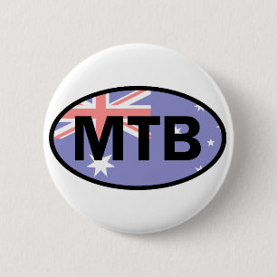 Badge Rond 5 Cm Drapeau Australie VTT