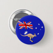 Badge Rond 5 Cm Drapeau australien (Devant & derrière)
