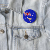Badge Rond 5 Cm Drapeau australien (En situation)