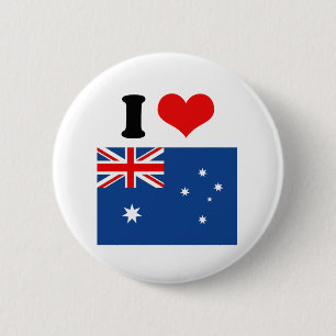 Badge Rond 5 Cm Drapeau australien