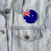 Badge Rond 5 Cm Drapeau australien (En situation)
