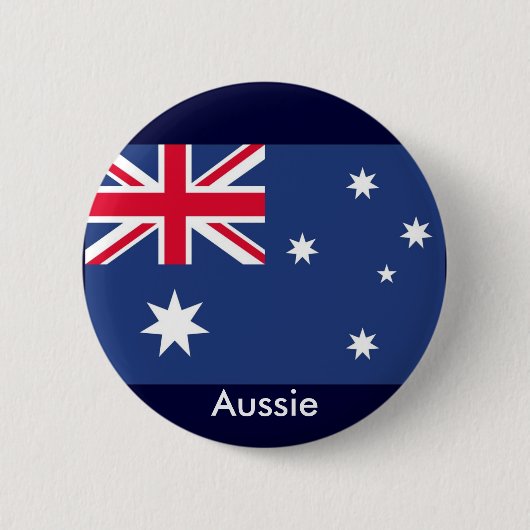 Badge Rond 5 Cm Drapeau australien (Devant)