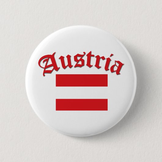 Badge Rond 5 Cm Drapeau autrichien (Devant)