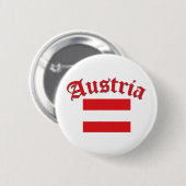 Badge Rond 5 Cm Drapeau autrichien (Devant & derrière)