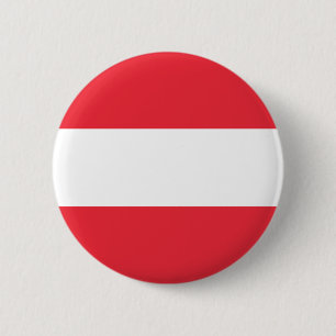 Badge Rond 5 Cm Drapeau autrichien (Autriche)