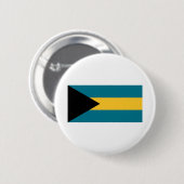 Badge Rond 5 Cm Drapeau Bahamas (Devant & derrière)