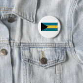 Badge Rond 5 Cm Drapeau Bahamas (En situation)