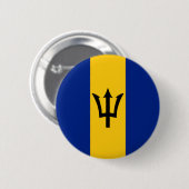 Badge Rond 5 Cm Drapeau Barbade (Devant & derrière)