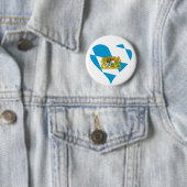 Badge Rond 5 Cm Drapeau bavarois (En situation)