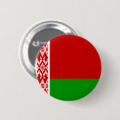 Badge Rond 5 Cm drapeau bélarus (Devant & derrière)