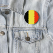Badge Rond 5 Cm Drapeau belge (En situation)