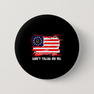 Badge Rond 5 Cm Drapeau Betsy Ross Ne Marche Pas Sur Moi Patriote