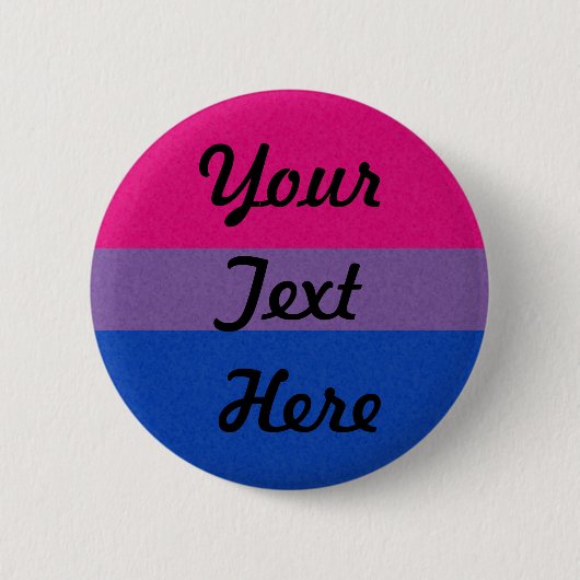 Badge Rond 5 Cm Drapeau Bisexual Pride couleur Arrière - plan (Devant)