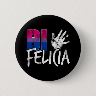 Badge Rond 5 Cm Drapeau bisexuel drôle de fierté de Felicia de B