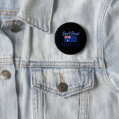 Badge Rond 5 Cm Drapeau Bondi Beach Australie (En situation)