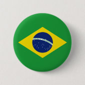 Badge Rond 5 Cm Drapeau Brésil (Devant)