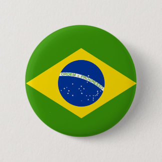 Badge Rond 5 Cm Drapeau brésilien