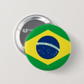 Badge Rond 5 Cm drapeau brésilien (Devant & derrière)