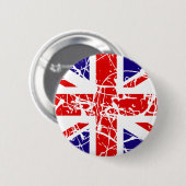 Badge Rond 5 Cm Drapeau BRITANNIQUE (Devant & derrière)