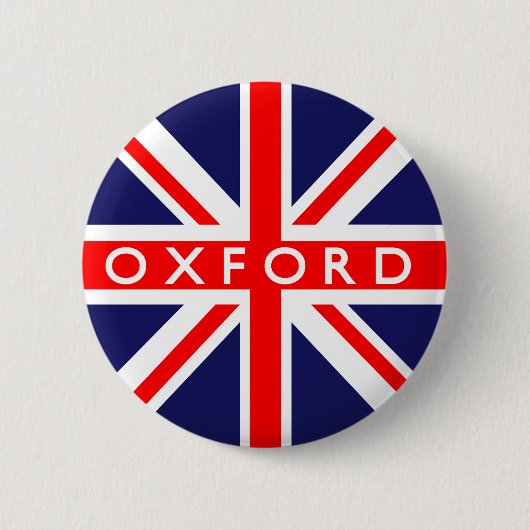 Badge Rond 5 Cm Drapeau britannique d'Oxford (Devant)