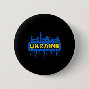 Badge Rond 5 Cm Drapeau cadeau Ukraine Ukraini Kiev Ukrainien Ukra