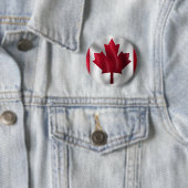 Badge Rond 5 Cm Drapeau canadien (En situation)
