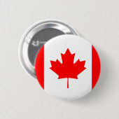 Badge Rond 5 Cm Drapeau canadien (Devant & derrière)