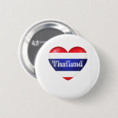 Badge Rond 5 Cm Drapeau cardiaque en Thaïlande (Devant & derrière)