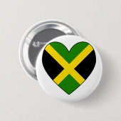 Badge Rond 5 Cm Drapeau cardiaque Jamacian (Devant & derrière)