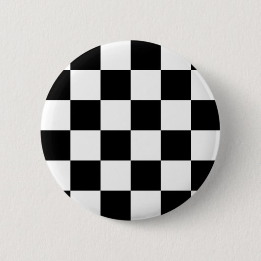 Badge Rond 5 Cm Drapeau Checkered quadrillé d'emballage (Devant)