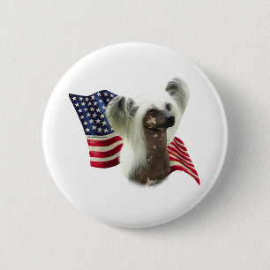 Badge Rond 5 Cm Drapeau chinois arrêté - Bouton