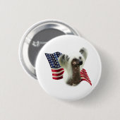 Badge Rond 5 Cm Drapeau chinois arrêté - Bouton (Devant & derrière)