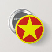 Badge Rond 5 Cm Drapeau/ Cocarde du Vietnam (Devant & derrière)